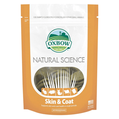 Small Animal Supplement - NATURAL SCIENCE - Skin & Coat - 60 ct - J & J Pet Club - Oxbow