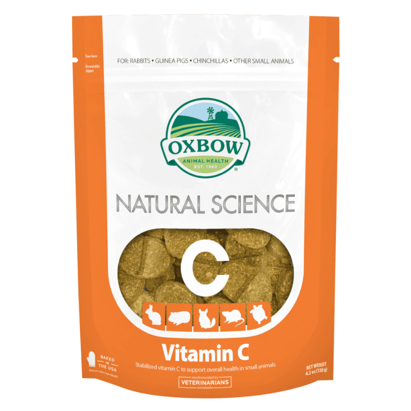 Small Animal Supplement - NATURAL SCIENCE - Vitamin C - 4.2 oz, 60 ct - J & J Pet Club - Oxbow