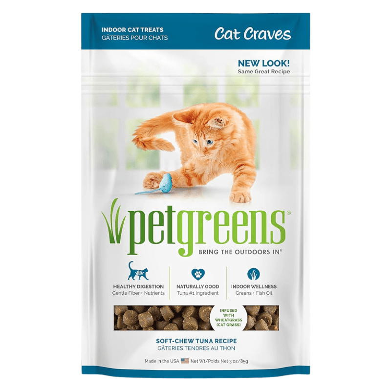 Soft & Chewy Cat Treat - Cat Craves - Tuna Recipe - 3 oz - J & J Pet Club - Pet Greens