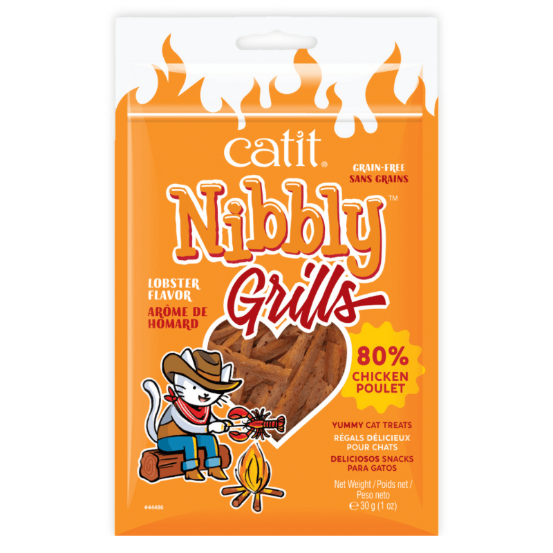 Soft & Chewy Cat Treat - Nibbly Grills - Lobster Flavor - 30 g - J & J Pet Club - Catit