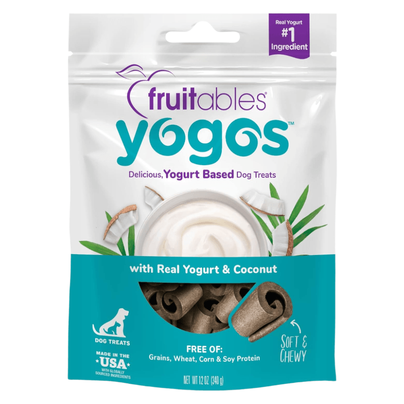Soft & Chewy Dog Treat - YOGOS - Real Yogurt & Coconut - 12 oz - J & J Pet Club - Fruitables