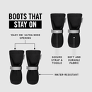 Soft Shield Boots - Black Reflective - 4 pcs - J & J Pet Club - Canada Pooch