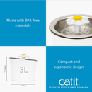 Stainless Steel Flower Fountain (3 L) - J & J Pet Club - Catit