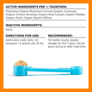 Supplement For Dogs & Cats - Organic Mushroom Powder - SKIN & COAT - 60 g - J & J Pet Club - BIXBI