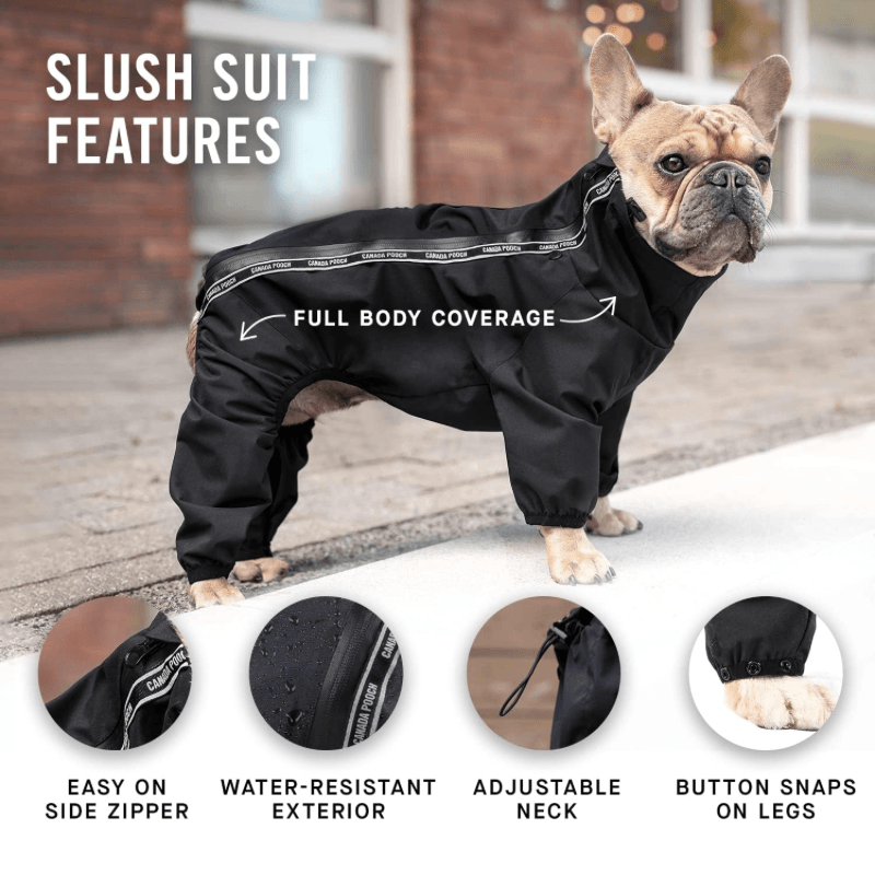 The Slush Suit - Black - J & J Pet Club - Canada Pooch