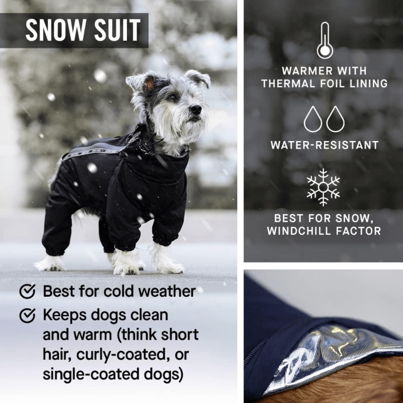The Snow Suit - Black - J & J Pet Club - Canada Pooch