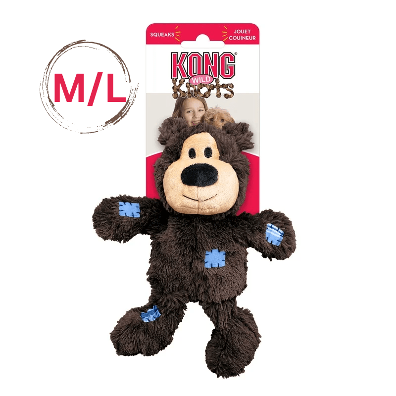 Toss Dog Toy - Wild Knots - Bear - J & J Pet Club - Kong