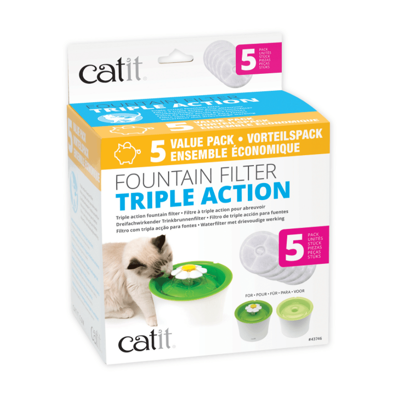 Triple Action Fountain Filter - J & J Pet Club - Catit