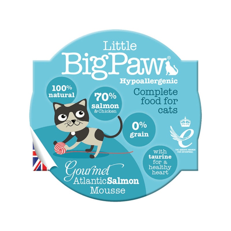 Wet Cat Food - Atlantic Salmon Mousse - 3 oz cup - J & J Pet Club - Little Big Paw