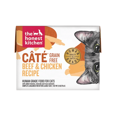 Wet Cat Food - CÂTÉ - Grain Free Beef & Chicken Recipe - J & J Pet Club - The Honest Kitchen