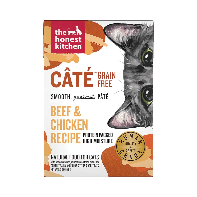 Wet Cat Food - CÂTÉ - Grain Free Beef & Chicken Recipe - J & J Pet Club - The Honest Kitchen