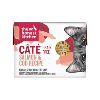 Wet Cat Food - CÂTÉ - Grain Free Salmon & Cod Recipe - J & J Pet Club - The Honest Kitchen