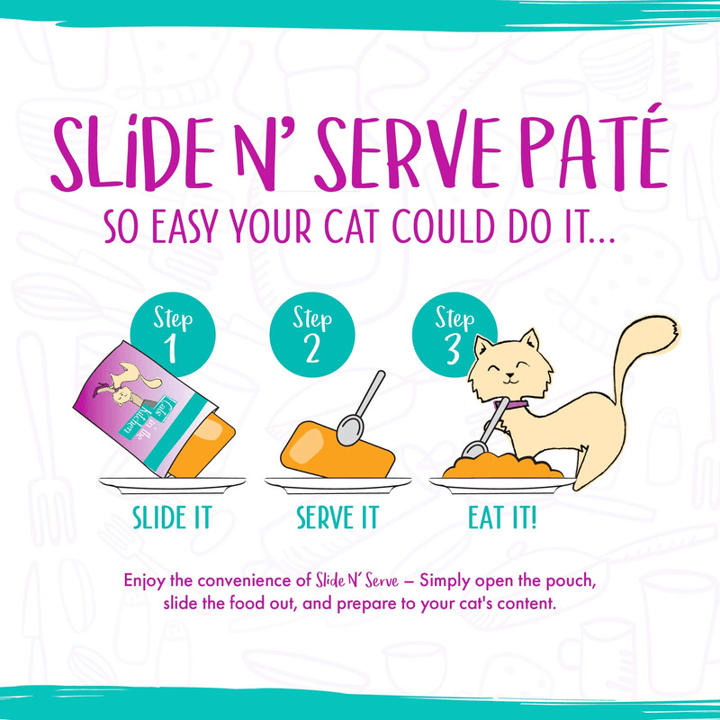 Wet Cat Food - Cats in the Kitchen SNS Paté - Cat to The Future - Chicken & Salmon Dinner in a Hydrating Purée - 3 oz pouch - J & J Pet Club - Weruva