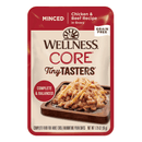 Wet Cat Food - CORE Tiny Tasters - Minced - Chicken & Beef Recipe in Gravy - 1.75 oz pouch - J & J Pet Club - Wellness