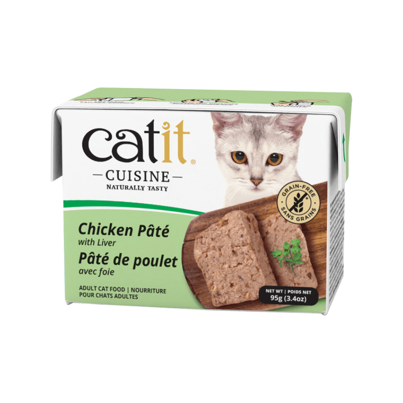 Wet Cat Food - CUISINE - Chicken Pâté with Liver - Adult - 95 g - J & J Pet Club - Catit