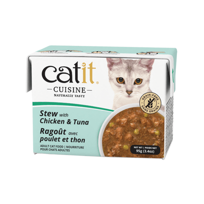 Wet Cat Food - CUISINE - Stew with Chicken & Tuna - Adult - 95 g - J & J Pet Club - Catit