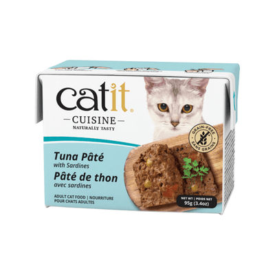 Wet Cat Food - CUISINE - Tuna Pâté with Sardines - Adult - 95 g - J & J Pet Club - Catit