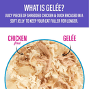 Wet Cat Food - LUAU lean GELÉE - Variety Pack - 2.8 oz pouch, pack of 12 - J & J Pet Club - Tiki Cat