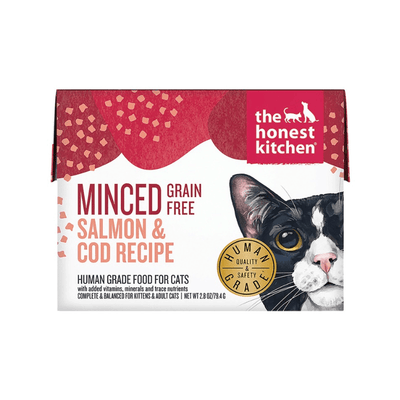 Wet Cat Food - MINCED - Grain Free Salmon & Cod Recipe - J & J Pet Club - The Honest Kitchen