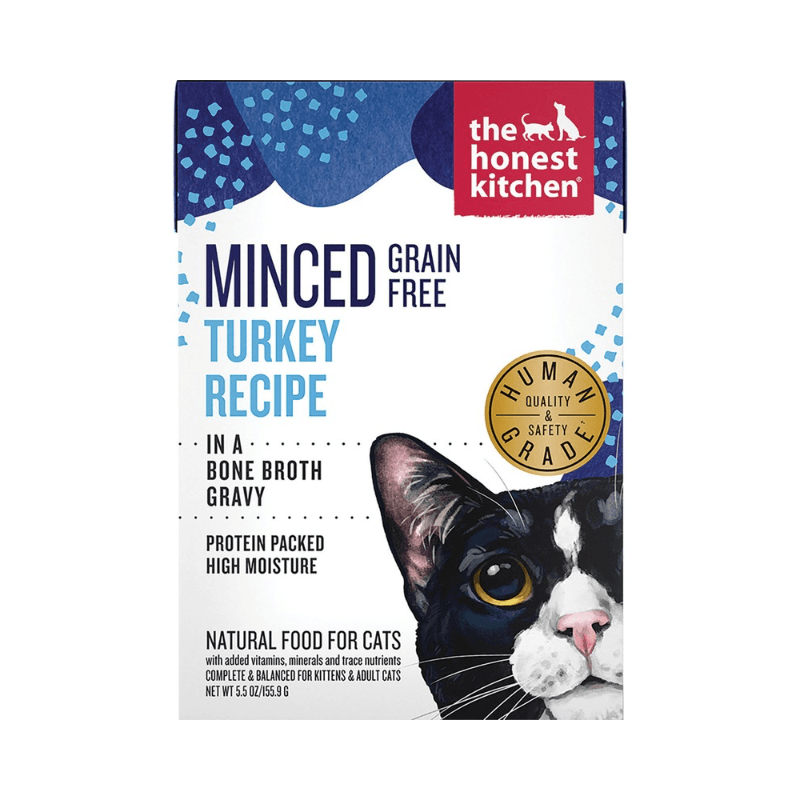 Wet Cat Food - MINCED - Grain Free Turkey Recipe - J & J Pet Club - The Honest Kitchen