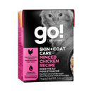 Wet Cat Food - SKIN + COAT CARE - Minced Chicken Recipe - 6.4 oz - J & J Pet Club - GO!