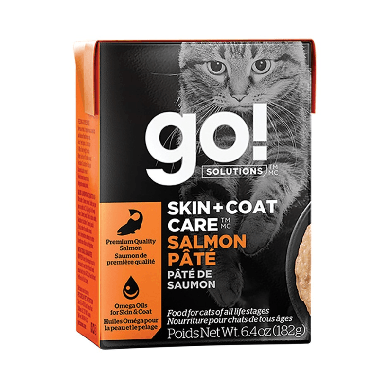 Wet Cat Food - SKIN + COAT CARE - Salmon Pâté - 6.4 oz - J & J Pet Club - GO!