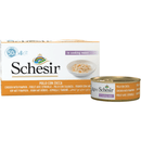 Wet Cat Food Topper - IN COOKING WATER - Chicken & Pumpkin - 50 g can, case of 6 - J & J Pet Club - Schesir
