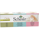 Wet Cat Food Topper - Multipack IN COOKING BROTH - Tuna, Tuna & Sea Bream, Chicken Fillets - 70 g can, case of 6 - J & J Pet Club - Schesir