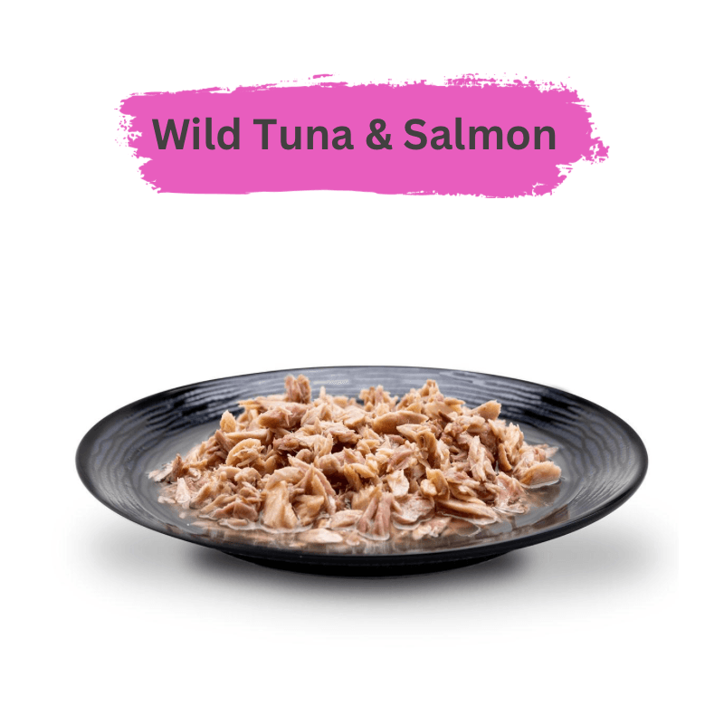 Wet Cat Treat - MIXERS Variety Pack - Wild Tuna & Salmon - 1.76 oz cup, pack of 4 - J & J Pet Club - Purebites