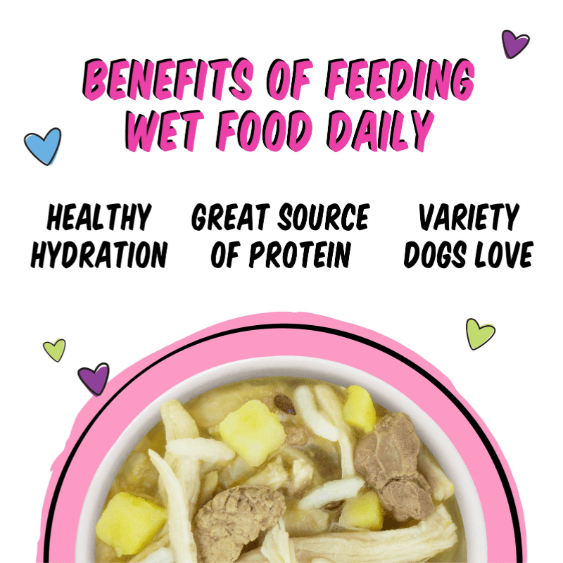 Wet Dog Food - B.F.F. Fun Size Meals - Wanna Be Withya - with Chicken Breast, Rice, Chicken Liver - 2.75 oz cup - J & J Pet Club - Weruva