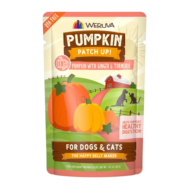 Wet Food Supplement For Dogs & Cats - PUMPKIN PATCH UP! - Pumpkin with Ginger & Turmeric - J & J Pet Club - Weruva