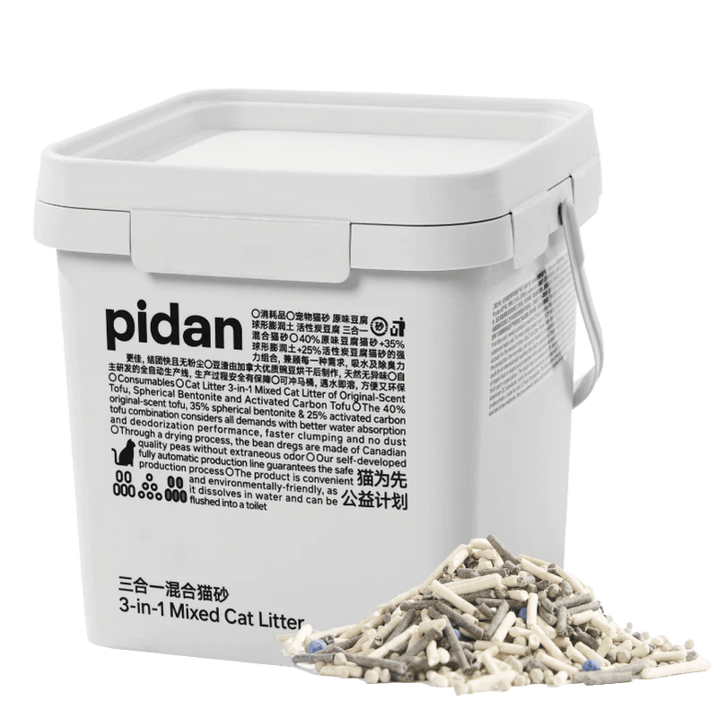 3-in-1 Mixed Cat Litter, 5.2 kg pail - J & J Pet Club - Pidan