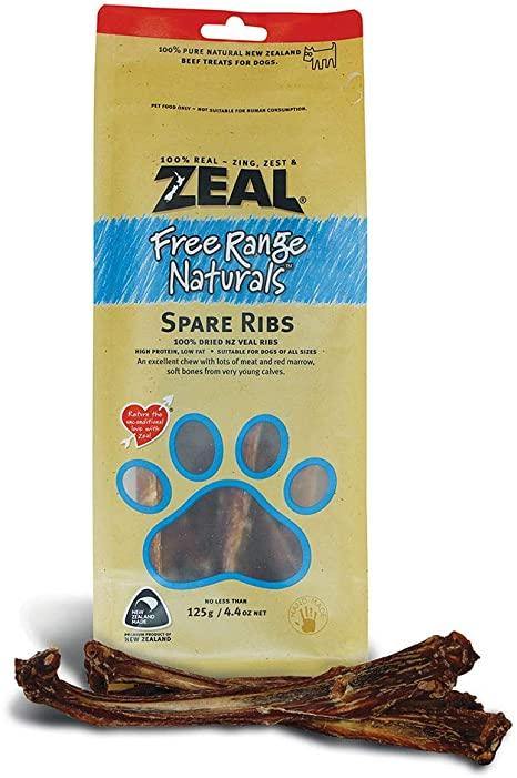 100% Natural Pet Treats - Calf Spare Ribs ZEAL Dog Treats.