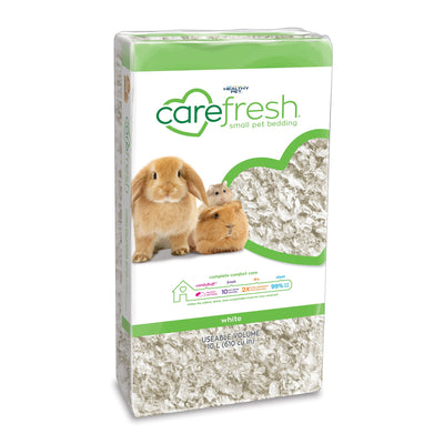 Natural Small Pet Bedding - White Color Carefresh Small Animal Bedding.
