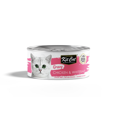 Canned Cat Food - Gravy Series - Chicken & Whitebait - 70 g