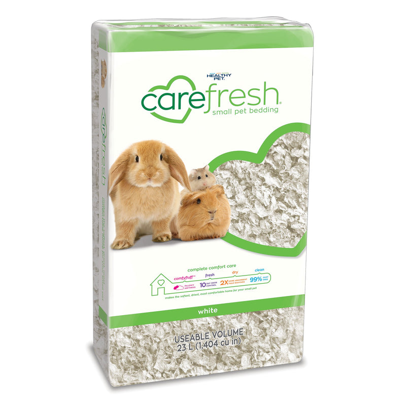 Natural Small Pet Bedding - White Color Carefresh Small Animal Bedding.