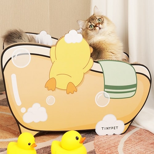 Bathtub Cat Scratcher Tinypet Cat Furniture.