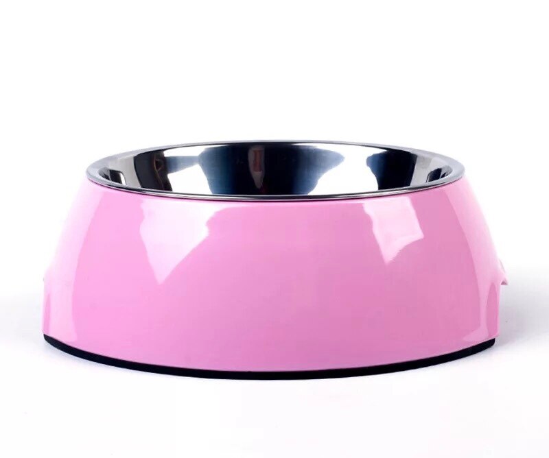 Pink Stainless bowl Other Pet Bowls, Feeders & Waterers.