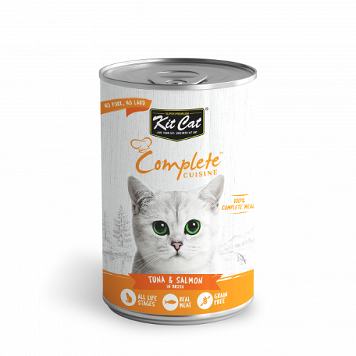 Canned Cat Food- Complete Cuisine - Tuna And Salmon In Broth