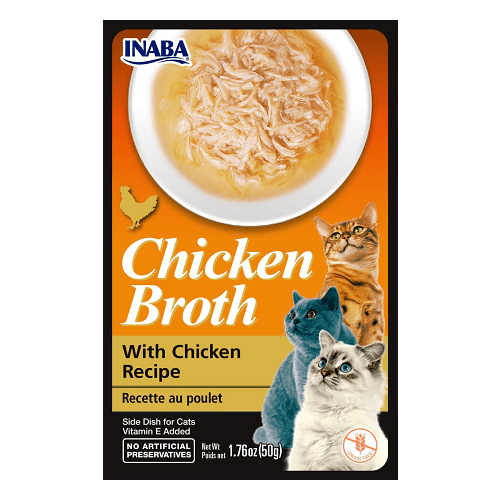 Chicken Broth - Side Dish Cat Treat - Chicken - 50 g Inaba Cat Treats.