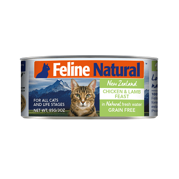 Feline Natural - Cat Can - Chicken & Lamb Feast K9 Natural Cat Food.