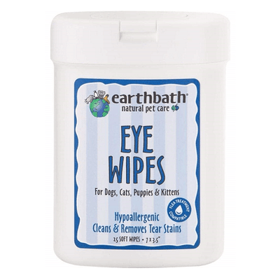 Pet Grooming Wipes - Eye Wipes - 25 cts Earthbath Pet Wipes.