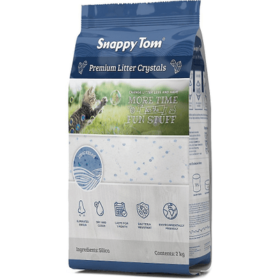 Crystal Cat Litter - Unscented Snappy Tom Cat Litter.