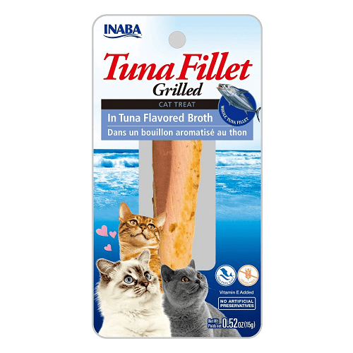 Grilled Fillet - Cat Treat - Tuna in Tuna Broth - 15 g Inaba Cat Treats.