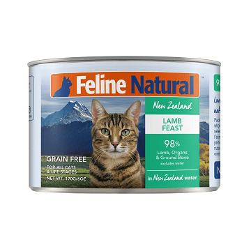 Feline Natural - Cat Can - Lamb Feast K9 Natural Cat Food.