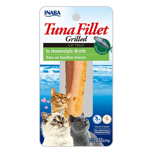 Grilled Fillet - Cat Treat - Tuna in Homestyle Broth - 15 g Inaba Cat Treats.