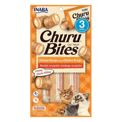Churu Bites - Cat Treat - Chicken - 10 g x 3 packs Inaba Cat Treats.