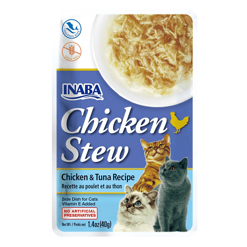 Chicken Stew - Side Dish Cat Treat - Chicken & Tuna - 50 g Inaba Cat Treats.
