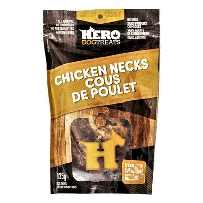 Dehydrated Dog Treat - Chicken Necks - 125 g bag Hero Dog Treats Dog Treats.