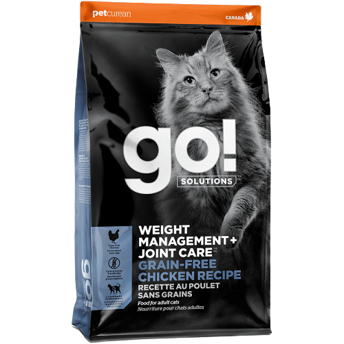 Dry Cat Food - WEIGHT MANAGEMENT + JOINT CARE - Grain Free Chicken Recipe (Adult) GO! SOLUTIONS Dry Cat Food.